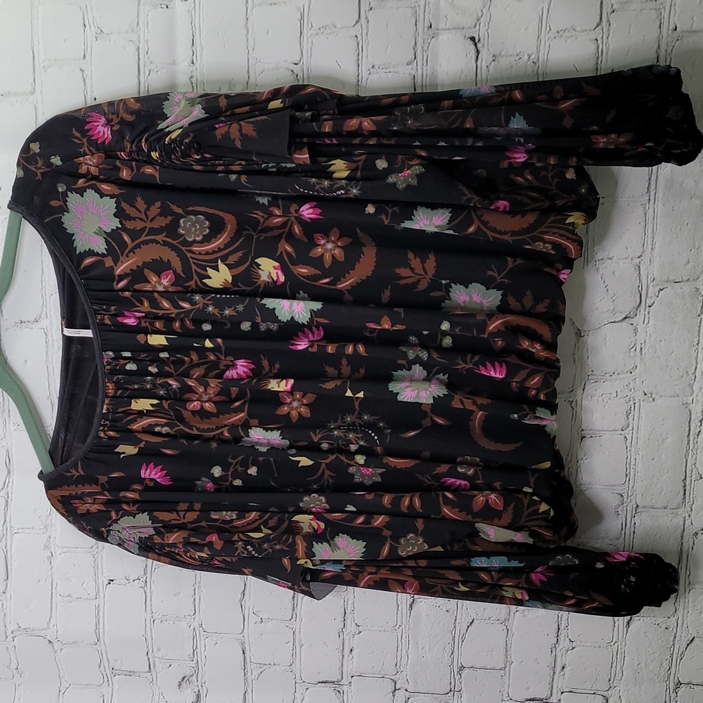 Free people wild flower honey printed top